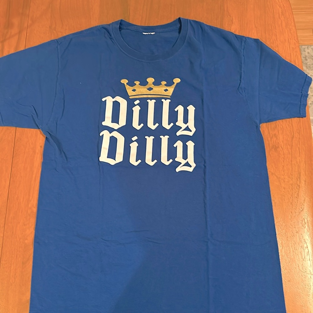 Bud Light Dilly Dilly T Shirt Blue Short Sleeve